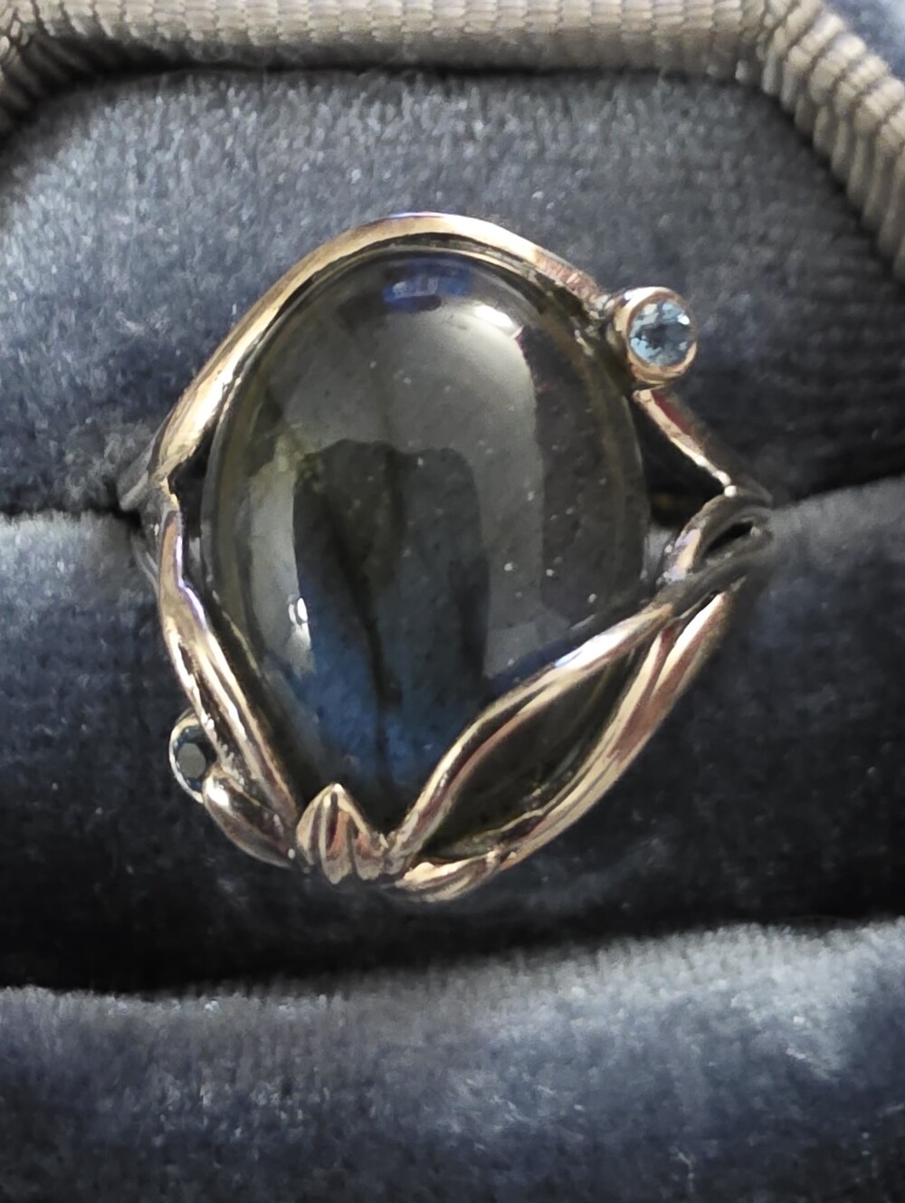 925 Silver Labradorite Ring (Vintage)